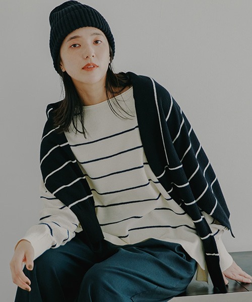 studio CLIP（スタディオクリップ）の「12ゲージコットンミックスアソートニットプルオーバー（ニット/セーター・レディース・ネイビー/その他2/レッド/ライトグレー/ライトブルー/その他3/その他1・FREE）」の6枚目の写真