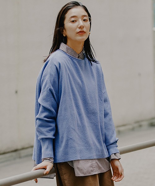 studio CLIP（スタディオクリップ）の「12ゲージコットンミックスアソートニットプルオーバー（ニット/セーター・レディース・ネイビー/その他2/レッド/ライトグレー/ライトブルー/その他3/その他1・FREE）」の3枚目の写真