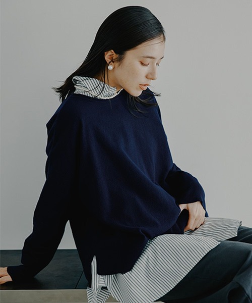 studio CLIP（スタディオクリップ）の「12ゲージコットンミックスアソートニットプルオーバー（ニット/セーター・レディース・ネイビー/その他2/レッド/ライトグレー/ライトブルー/その他3/その他1・FREE）」の13枚目の写真