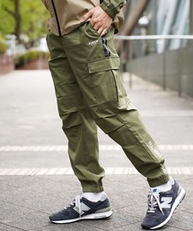 (RM)【LUXE/R GOLF】ストレッチ クロス サイドライン カーゴパンツ