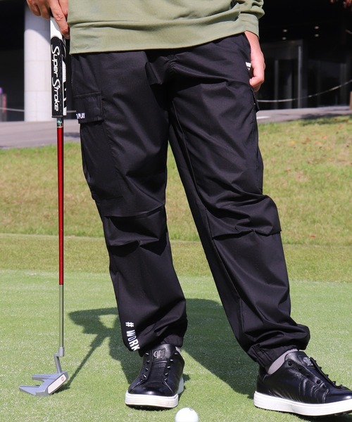 LUXE/R GOLF ストレッチ布帛カーゴパンツ 45940KHXL② RM)【LUXE/R GOLF】ストレッチ クロス サイドライン カーゴパンツ