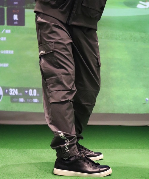 LUXE/R GOLF(ラグジュ ゴルフ)の「(RM)【LUXE/R GOLF】ストレッチ クロス サイドライン カーゴパンツ(カーゴパンツ・メンズ・ベージュ/ブラック/カーキ/グレー・M/L/XL)」の17枚目の写真