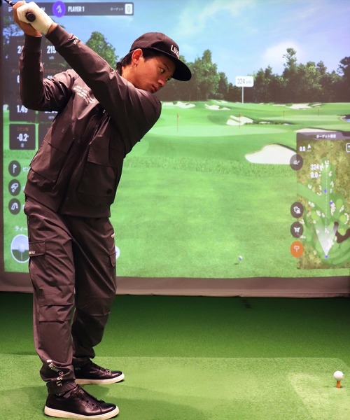LUXE/R GOLF(ラグジュ ゴルフ)の「(RM)【LUXE/R GOLF】ストレッチ クロス サイドライン カーゴパンツ(カーゴパンツ・メンズ・ベージュ/ブラック/カーキ/グレー・M/L/XL)」の16枚目の写真