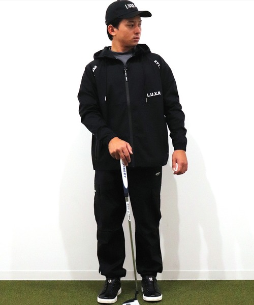 LUXE/R GOLF(ラグジュ ゴルフ)の「(RM)【LUXE/R GOLF】ストレッチ クロス サイドライン カーゴパンツ(カーゴパンツ・メンズ・ベージュ/ブラック/カーキ/グレー・M/L/XL)」の19枚目の写真