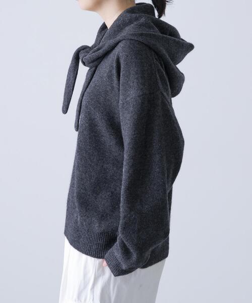 ヤクウールVネックニット（ニット/セーター）｜かぐれ（カグレ）の