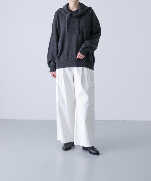 ヤクウールVネックニット（ニット/セーター）｜かぐれ（カグレ）の