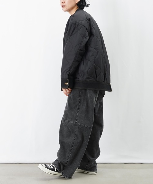 LUCA/LADY LUCK LUCA（ルカ/レディラックルカ）の「LC/LLL Gジャン風キルトショートコート（その他アウター・レディース・ブラック・FREE）」の5枚目の写真