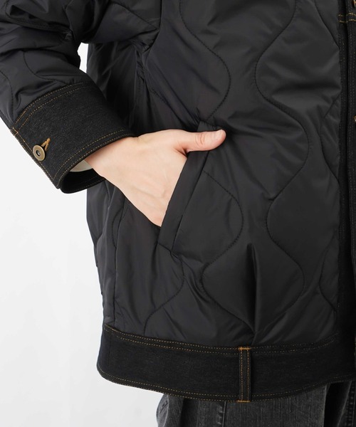 LUCA/LADY LUCK LUCA（ルカ/レディラックルカ）の「LC/LLL Gジャン風キルトショートコート（その他アウター・レディース・ブラック・FREE）」の2枚目の写真