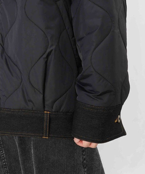 LUCA/LADY LUCK LUCA（ルカ/レディラックルカ）の「LC/LLL Gジャン風キルトショートコート（その他アウター・レディース・ブラック・FREE）」の3枚目の写真