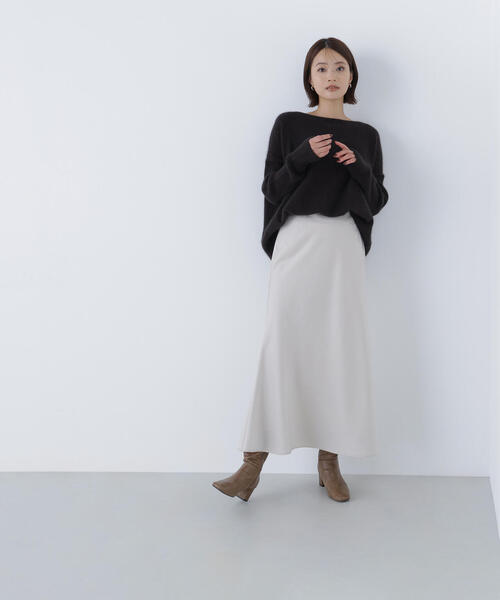NATURAL BEAUTY BASIC(ナチュラルビューティーベーシック)の「◇ウールブレンドヘアリーニット(ニット/セーター・レディース・ダークブラウン/レッド/オフホワイト・FREE)」の13枚目の写真