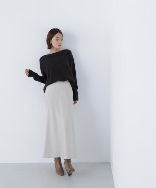 NATURAL BEAUTY BASIC(ナチュラルビューティーベーシック)の「◇ウールブレンドヘアリーニット(ニット/セーター・レディース・ダークブラウン/レッド/オフホワイト・FREE)」の15枚目の写真