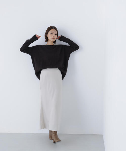 NATURAL BEAUTY BASIC(ナチュラルビューティーベーシック)の「◇ウールブレンドヘアリーニット(ニット/セーター・レディース・ダークブラウン/レッド/オフホワイト・FREE)」の17枚目の写真