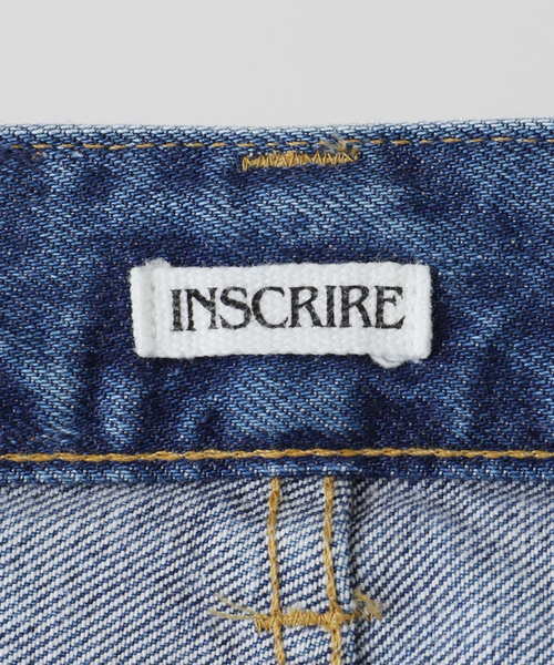 INSCRIRE（アンスクリア）の「【INSCRIRE /アンスクリア】 Wide Roll Up Straight：デニム（デニムパンツ・レディース・ブルー・28/29/30）」の12枚目の写真