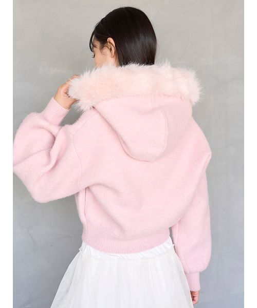 Sustainableファー付きニットパーカー（パーカー）｜SNIDEL