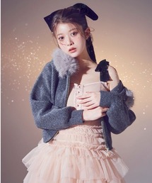 SNIDEL | Sustainableファー付きニットパーカー(パーカー)