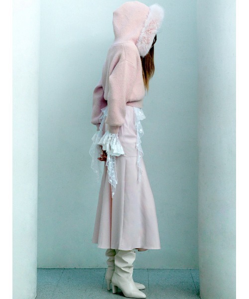 Sustainableファー付きニットパーカー（パーカー）｜SNIDEL