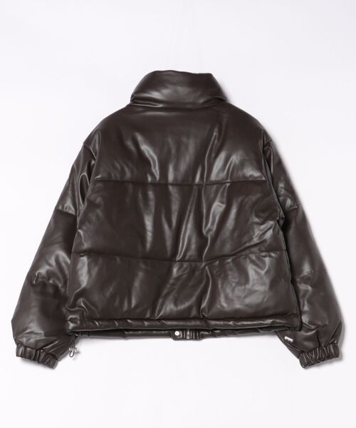 C-FORT POINT/フォートポイント】フェイクレザー 中綿ブルゾン