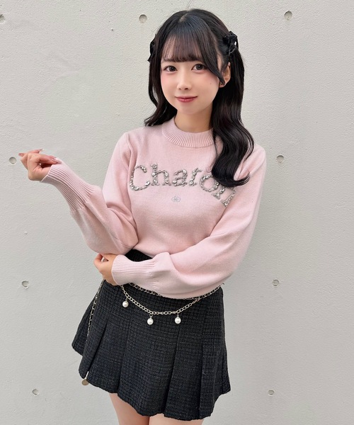 NOMAE（ノーマエ）の「ビジューロゴニット（ニット/セーター）」 - WEAR