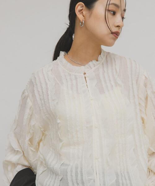 KBF（ケイビーエフ）の「プチフリルブラウス（シャツ/ブラウス）」 - WEAR