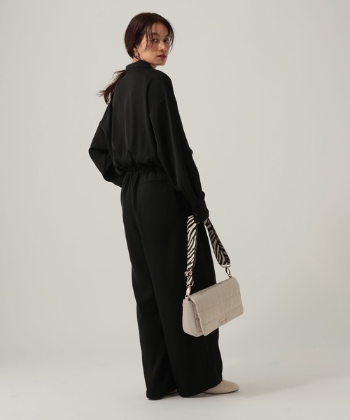 Elura（エルーラ）の「開襟サロペット/612460（サロペット/オーバーオール・レディース・ブラウン/ブラック・FREE）」の6枚目の写真