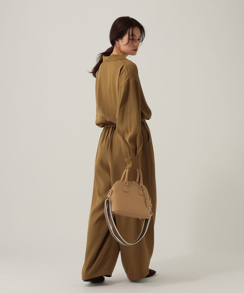 Elura（エルーラ）の「開襟サロペット/612460（サロペット/オーバーオール・レディース・ブラウン/ブラック・FREE）」の9枚目の写真