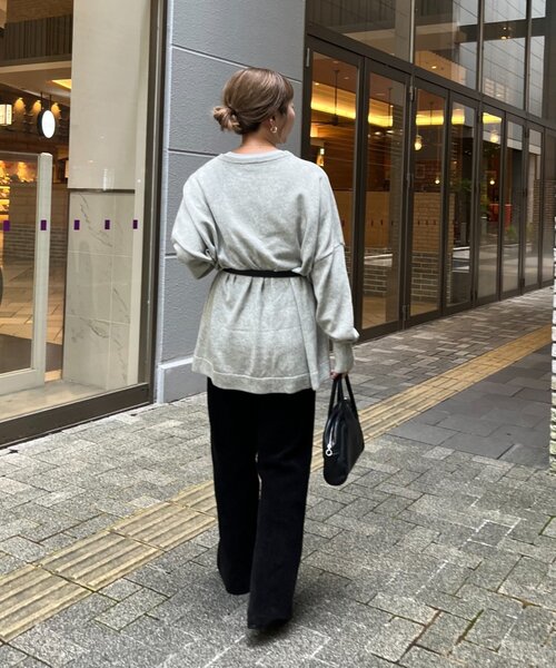 CIAOPANIC TYPY(チャオパニックティピー)の「【てら企画】ウール混オーバニットチュニック(ニット/セーター・レディース・ピンク/ブラウン/ミント/オフホワイト/チャコールグレー・ONE SIZE)」の7枚目の写真