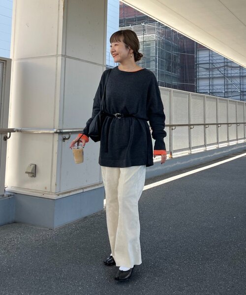 CIAOPANIC TYPY(チャオパニックティピー)の「【てら企画】ウール混オーバニットチュニック(ニット/セーター・レディース・ピンク/ブラウン/ミント/オフホワイト/チャコールグレー・ONE SIZE)」の17枚目の写真