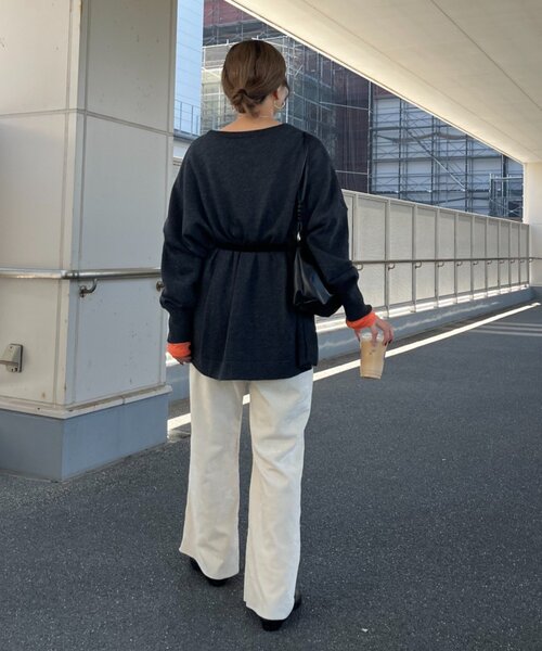 CIAOPANIC TYPY(チャオパニックティピー)の「【てら企画】ウール混オーバニットチュニック(ニット/セーター・レディース・ピンク/ブラウン/ミント/オフホワイト/チャコールグレー・ONE SIZE)」の18枚目の写真