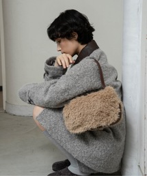 lawgy | different material fluffy round bag / ディファレントマテリアルフラッフィーラウンドバッグ(ショルダーバッグ)