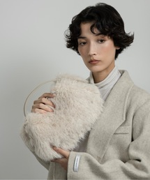 lawgy | different material fluffy round bag / ディファレントマテリアルフラッフィーラウンドバッグ(ショルダーバッグ)
