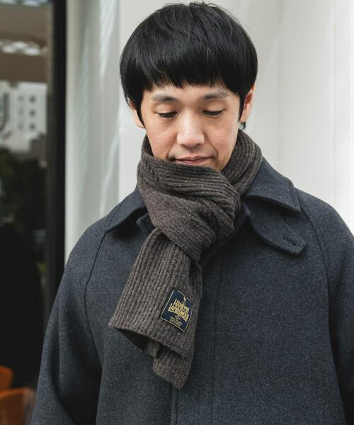 URBAN RESEARCH DOORS（アーバンリサーチドアーズ）の「ハミルトンマフラー（マフラー・メンズ・オフホワイト/ブラック/ブラウン/グリーン系その他・-）」の9枚目の写真