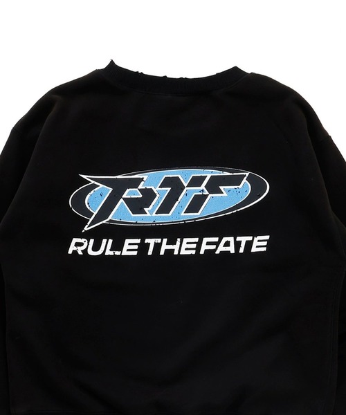 RULE THE FATE(ルールザフェイト)の「RTF ELLIPSE DAMAGE SWEAT PULLOVER/エリプスダメージスウェットプルオーバー(スウェット・メンズ・ブラック/ベージュ・2/1/0)」の5枚目の写真