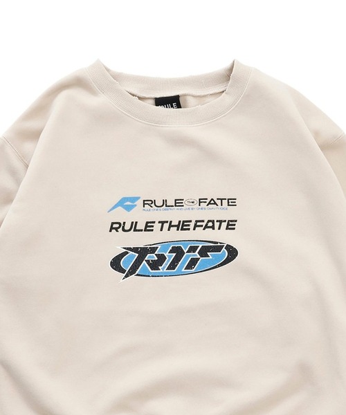 RULE THE FATE(ルールザフェイト)の「RTF ELLIPSE DAMAGE SWEAT PULLOVER/エリプスダメージスウェットプルオーバー(スウェット・メンズ・ブラック/ベージュ・2/1/0)」の6枚目の写真