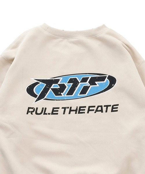 RULE THE FATE(ルールザフェイト)の「RTF ELLIPSE DAMAGE SWEAT PULLOVER/エリプスダメージスウェットプルオーバー(スウェット・メンズ・ブラック/ベージュ・2/1/0)」の3枚目の写真