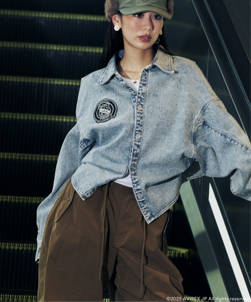 AVIREX×MOUSSY》DENIM SHIRT JACKET（デニムジャケット）｜MOUSSY