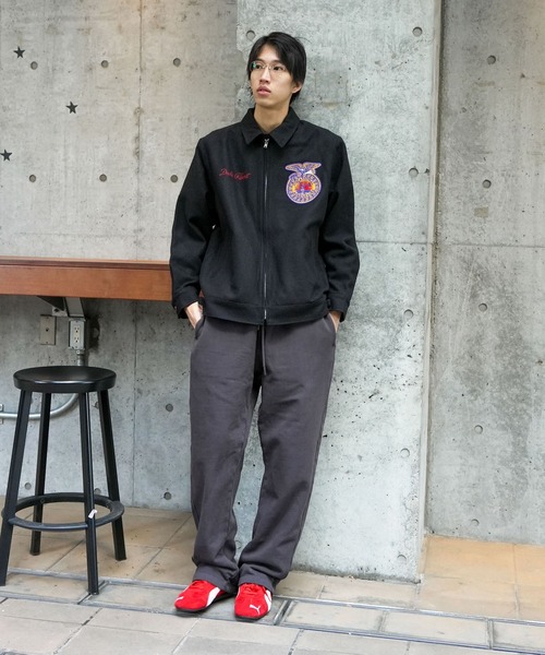 HOUSTON(ヒューストン)の「【HOUSTON/ヒューストン】MELTON FFA(Future Farmers Agriculture) JACKET メルトンジャケット 51519(ブルゾン・メンズ・ブルー/オリーブ/ブラック・X-LARGE/LARGE/MEDIUM)」の7枚目の写真