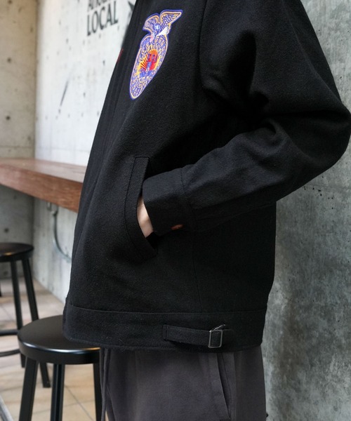 HOUSTON(ヒューストン)の「【HOUSTON/ヒューストン】MELTON FFA(Future Farmers Agriculture) JACKET メルトンジャケット 51519(ブルゾン・メンズ・ブルー/オリーブ/ブラック・X-LARGE/LARGE/MEDIUM)」の13枚目の写真