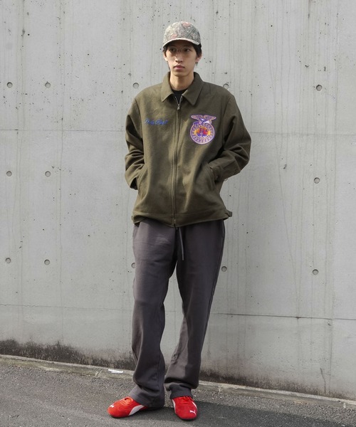 HOUSTON(ヒューストン)の「【HOUSTON/ヒューストン】MELTON FFA(Future Farmers Agriculture) JACKET メルトンジャケット 51519(ブルゾン・メンズ・ブルー/オリーブ/ブラック・X-LARGE/LARGE/MEDIUM)」の22枚目の写真