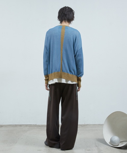 Dulcamara（ドゥルカマラ）の「サマーニットCD（カーディガン/ボレロ・メンズ・チャコールグレー/ブルー・0/1）」の5枚目の写真