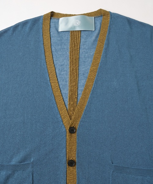 Dulcamara（ドゥルカマラ）の「サマーニットCD（カーディガン/ボレロ・メンズ・チャコールグレー/ブルー・0/1）」の10枚目の写真