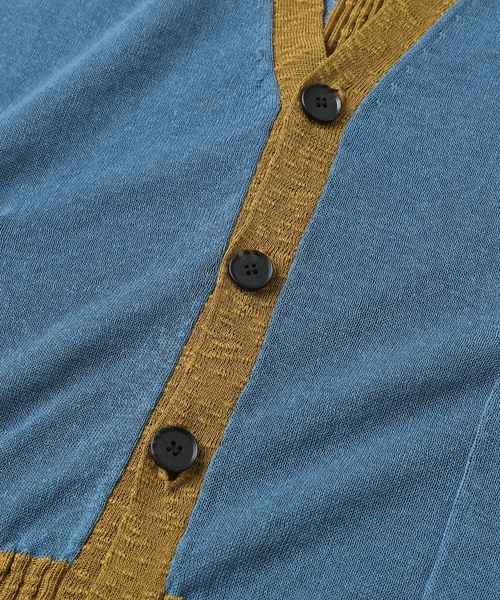 Dulcamara（ドゥルカマラ）の「サマーニットCD（カーディガン/ボレロ・メンズ・チャコールグレー/ブルー・0/1）」の11枚目の写真