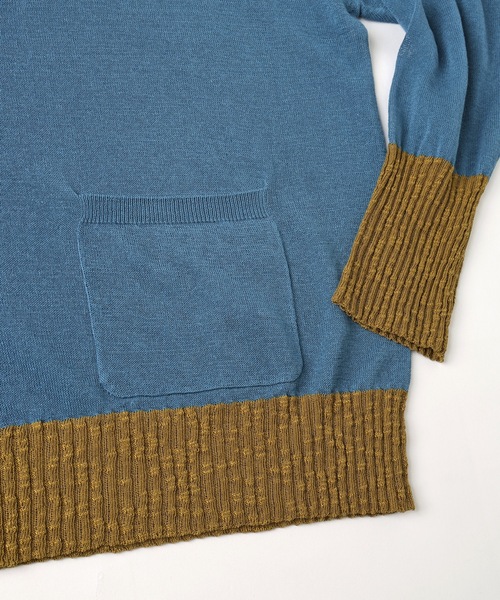 Dulcamara（ドゥルカマラ）の「サマーニットCD（カーディガン/ボレロ・メンズ・チャコールグレー/ブルー・0/1）」の12枚目の写真