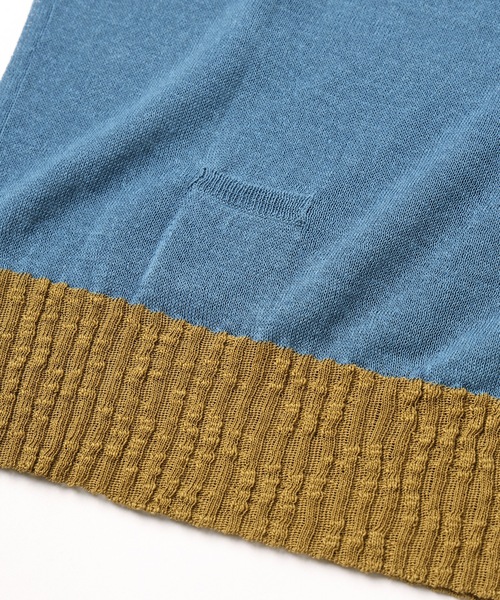 Dulcamara（ドゥルカマラ）の「サマーニットCD（カーディガン/ボレロ・メンズ・チャコールグレー/ブルー・0/1）」の13枚目の写真