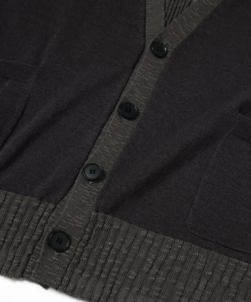 Dulcamara（ドゥルカマラ）の「サマーニットCD（カーディガン/ボレロ・メンズ・チャコールグレー/ブルー・0/1）」の15枚目の写真