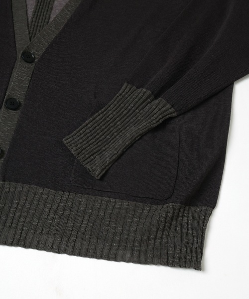 Dulcamara（ドゥルカマラ）の「サマーニットCD（カーディガン/ボレロ・メンズ・チャコールグレー/ブルー・0/1）」の16枚目の写真