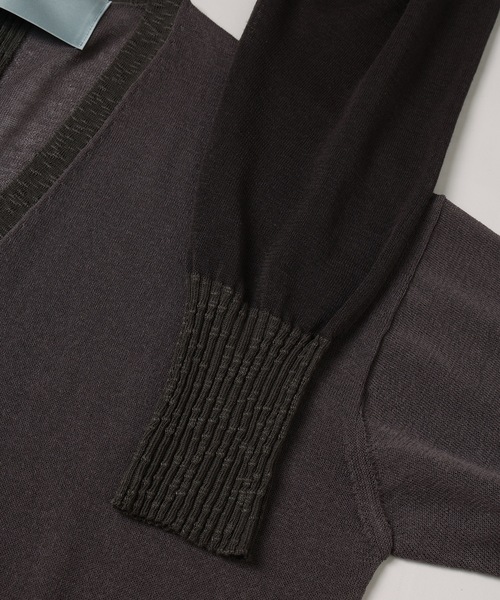 Dulcamara（ドゥルカマラ）の「サマーニットCD（カーディガン/ボレロ・メンズ・チャコールグレー/ブルー・0/1）」の18枚目の写真