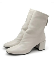 HALMANERA（ハルマネラ）の「HALMANERA ハルマネラ バックジップチャンキーショートブーツ（ブーツ）」