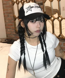 GILAARCHIVE | ANIMAL STAR MESH CAP_BK(キャップ)