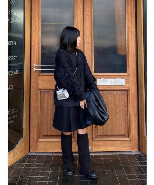 MUSINSA STANDARD WOMAN（ムシンサスタンダードウーマン）の「ウィメンズリラックスクルーネック長袖Tシャツ[ブラック]（Tシャツ/カットソー・レディース・その他・X-SMALL/SMALL/MEDIUM/LARGE/X-LARGE）」の8枚目の写真