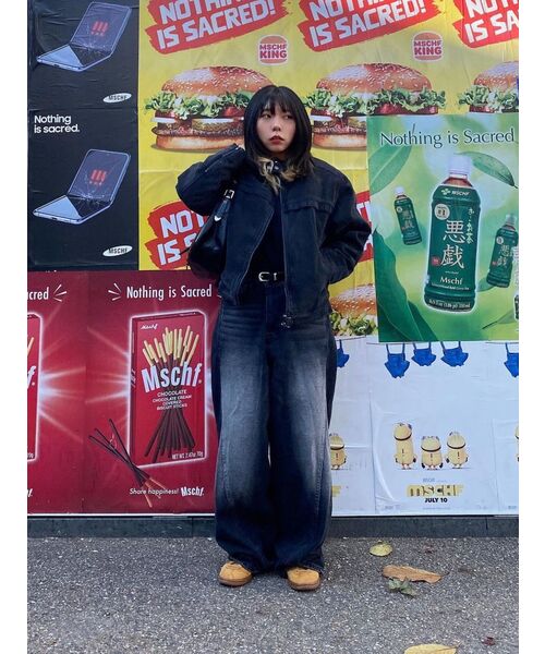 MUSINSA STANDARD WOMAN（ムシンサスタンダードウーマン）の「ウィメンズリラックスクルーネック長袖Tシャツ[ブラック]（Tシャツ/カットソー・レディース・その他・X-SMALL/SMALL/MEDIUM/LARGE/X-LARGE）」の9枚目の写真